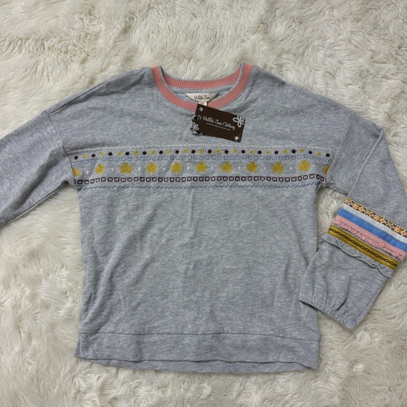 NWT Matilda Jane Just Imagine Glittery French Terry Top - Picture 2 of 7